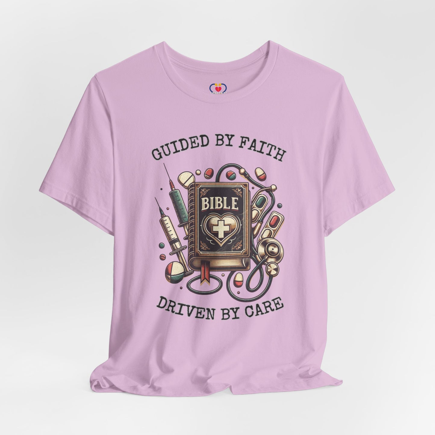 Guided by Faith Driven by Care T-shirt