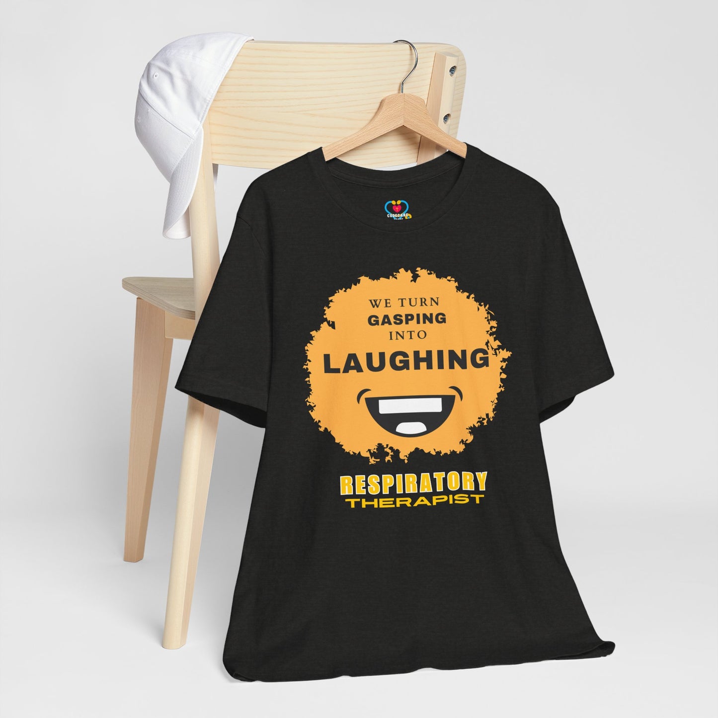 Gasping into laughing Respiratory Therapist T-shirt