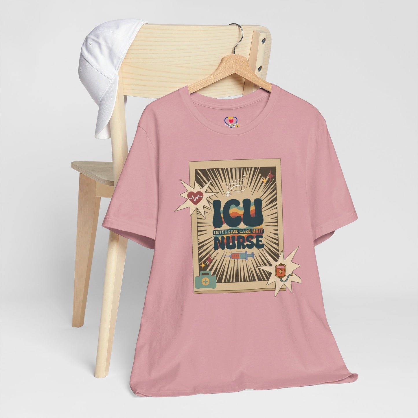 Vintage style ICU Nurse T-shirt