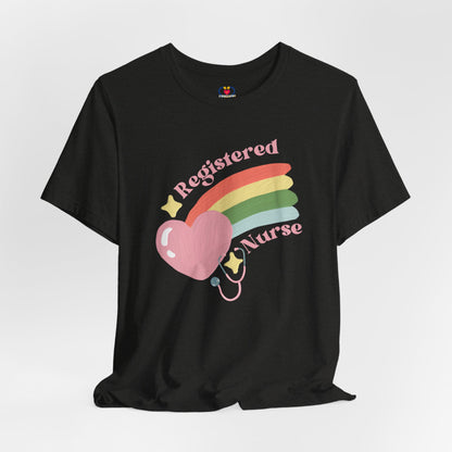 Pastel Rainbow Nurse T-shirt