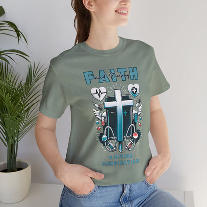 Faith and nursing T-shirt