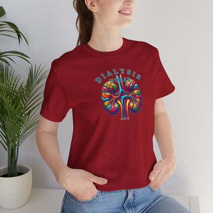 Colorful Kidneys Dialysis Nurse T-shirt