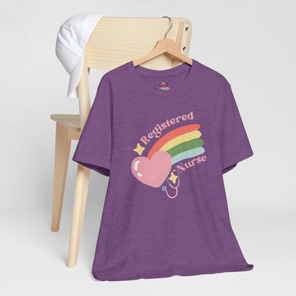 Pastel Rainbow Nurse T-shirt