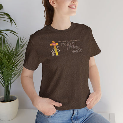 God's helping hand Nursing Assistant T-shirt