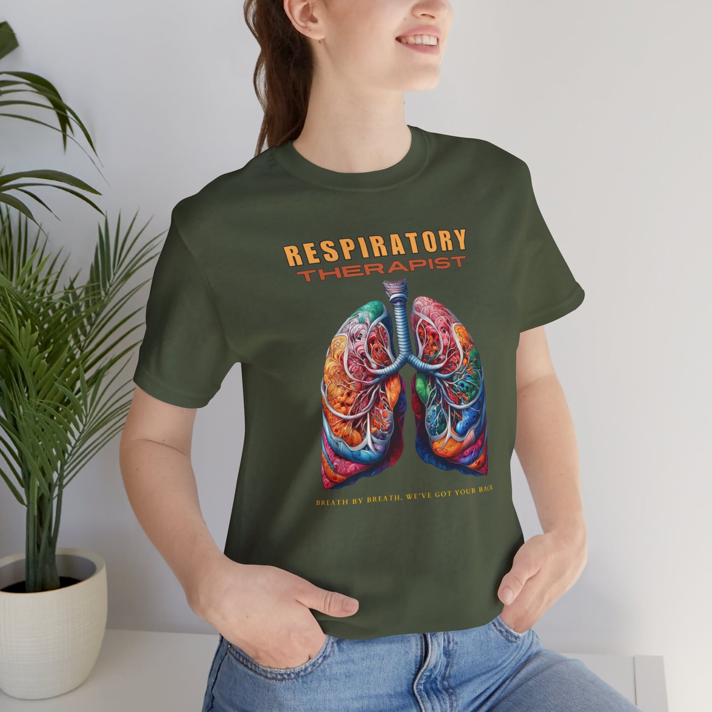 Breath by breath Respiratory Therapist T-shirt