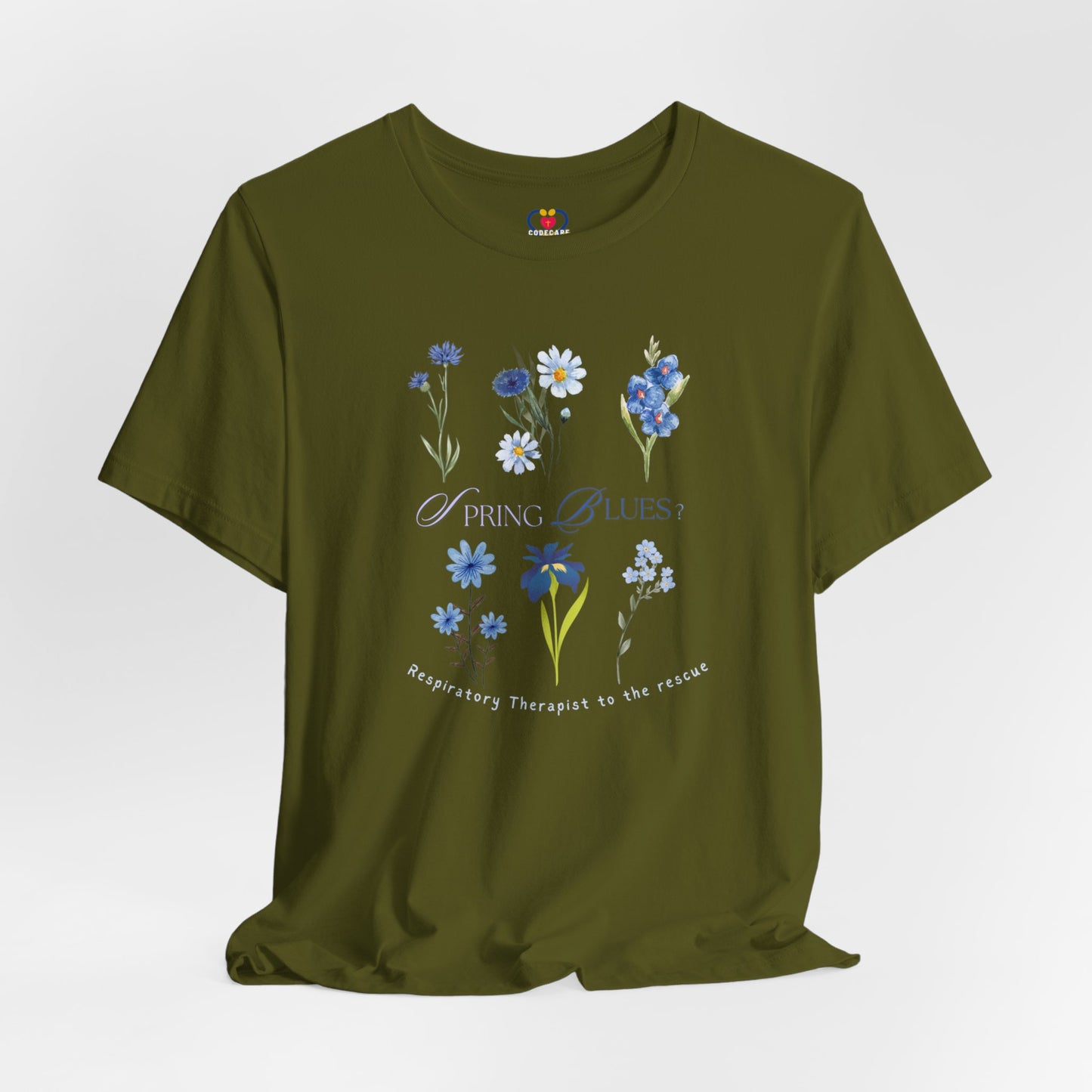 Spring Blues Respiratory Therapist T-shirt