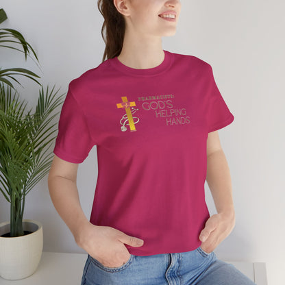 God's helping hand Pharmacist T-shirt