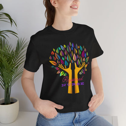 Colorful leaves Nurse T-shirt