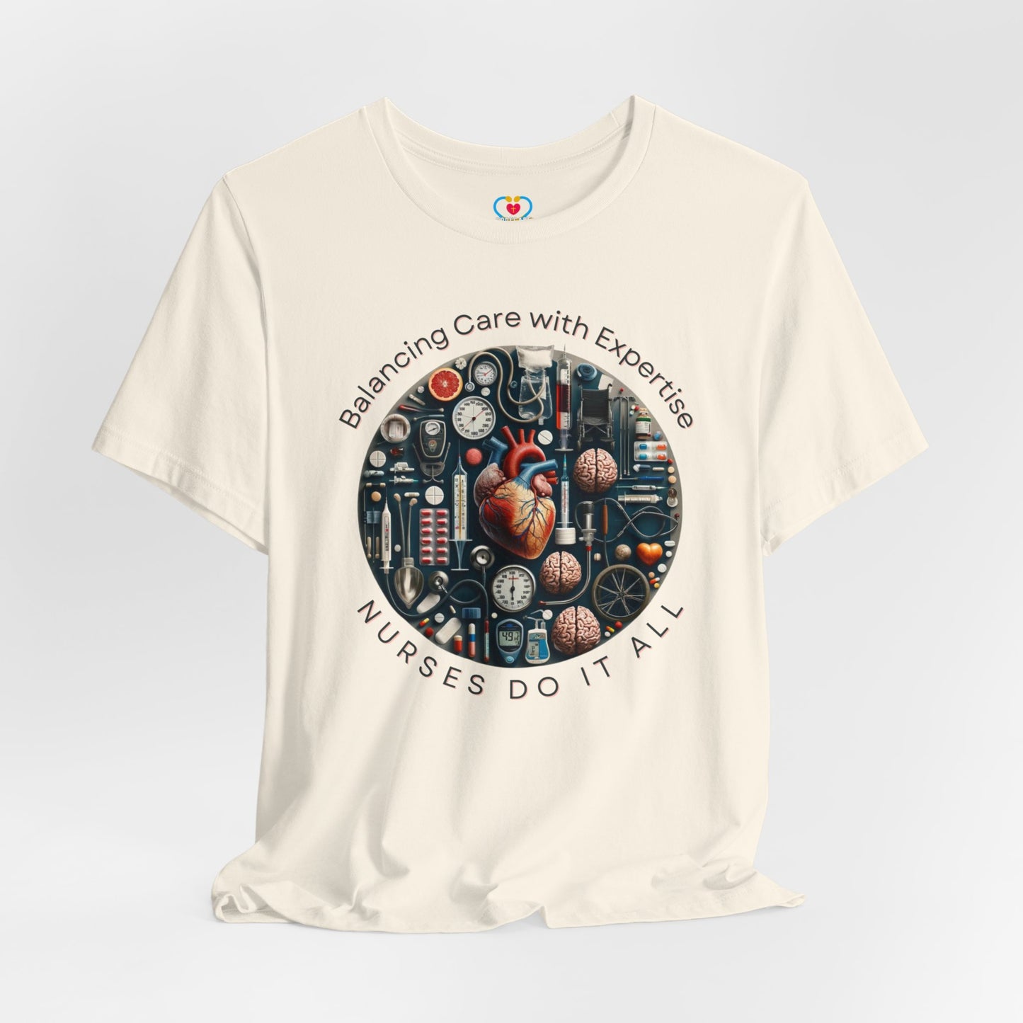 Balancing Care Nurse T-shirt