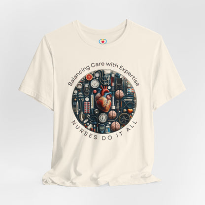 Balancing Care Nurse T-shirt