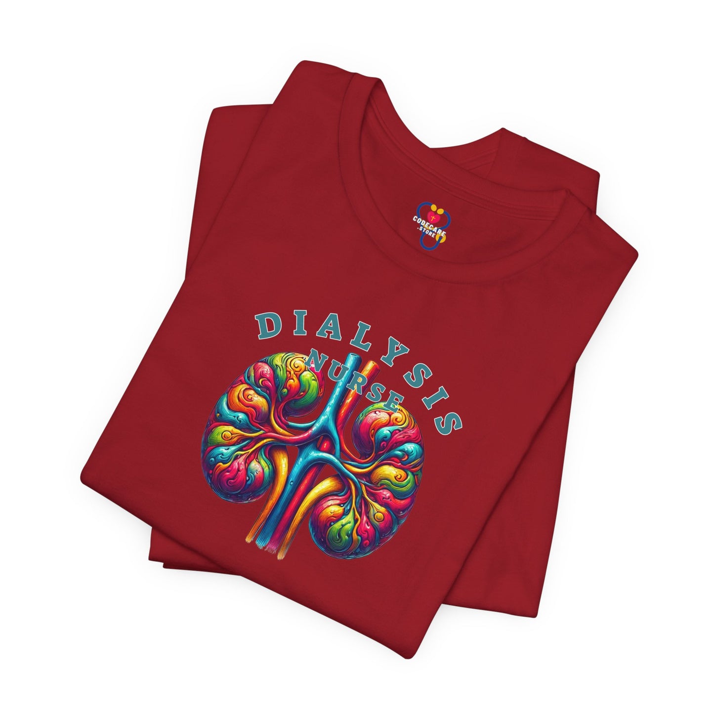 Colorful Kidneys Dialysis Nurse T-shirt