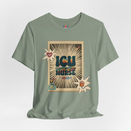 Vintage style ICU Nurse T-shirt