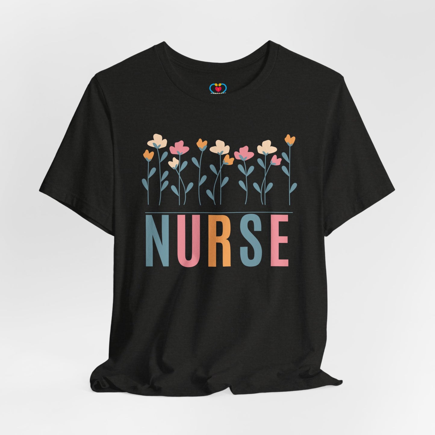 Flowers Nurse T-shirt