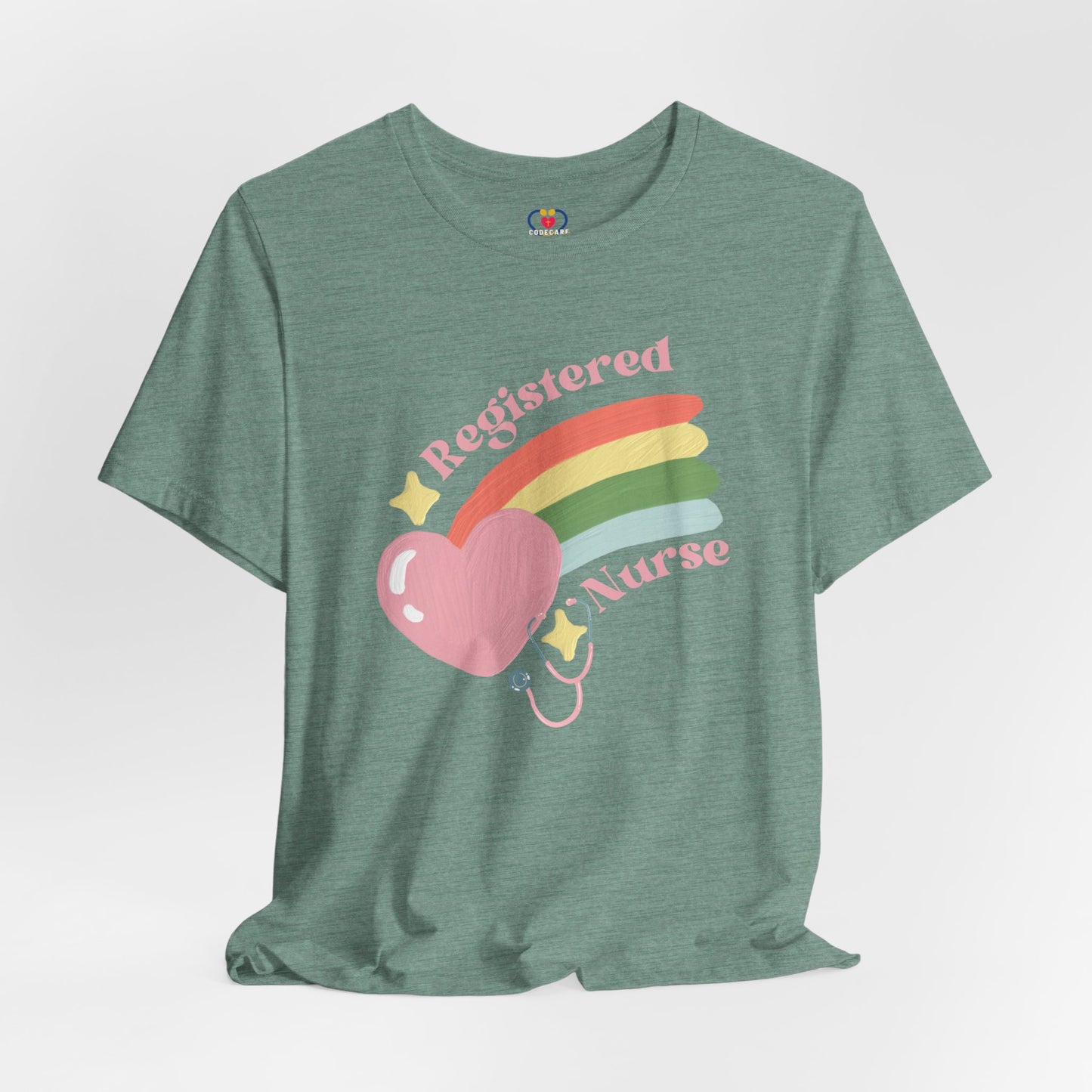 Pastel Rainbow Nurse T-shirt