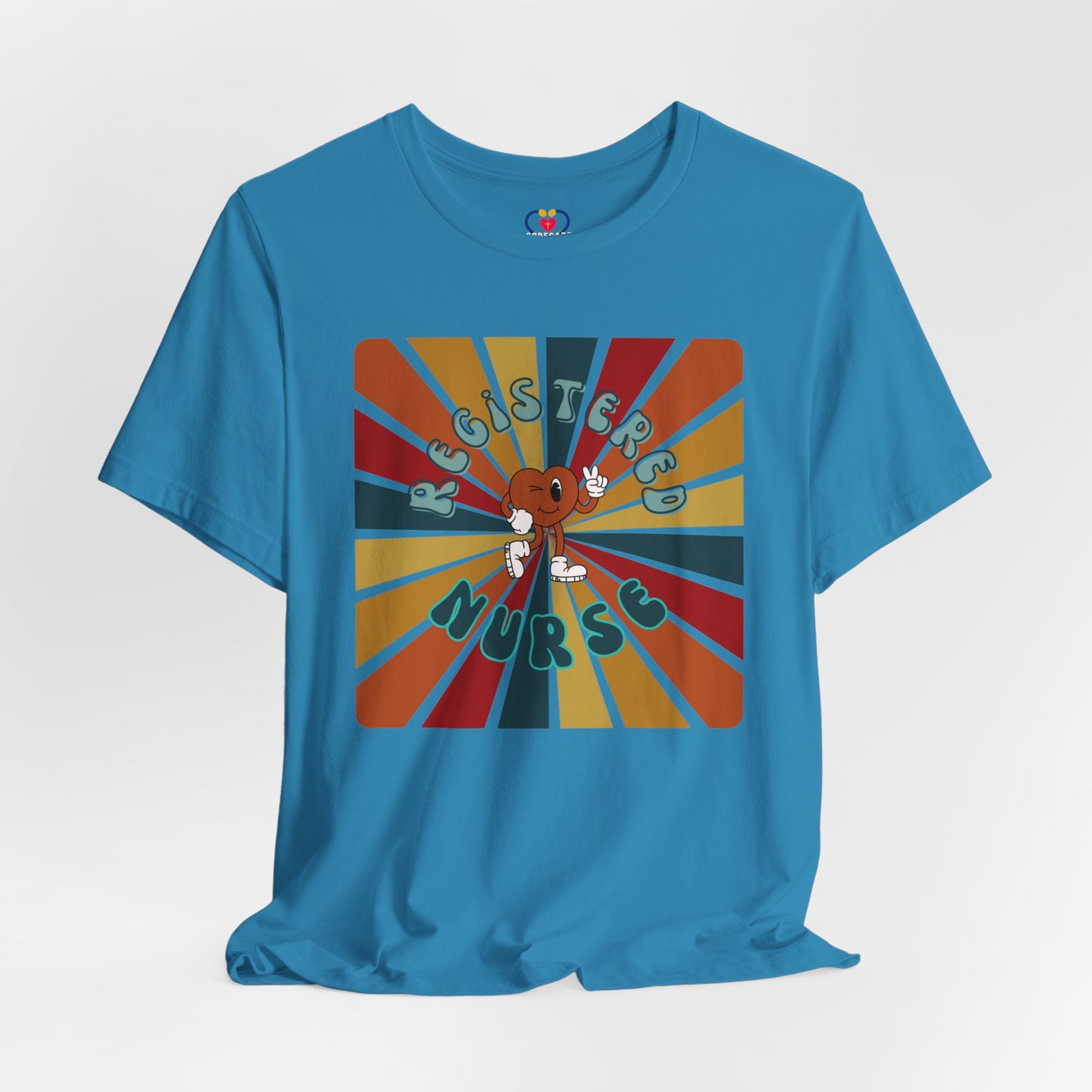 Retro heart Nurse T-shirt