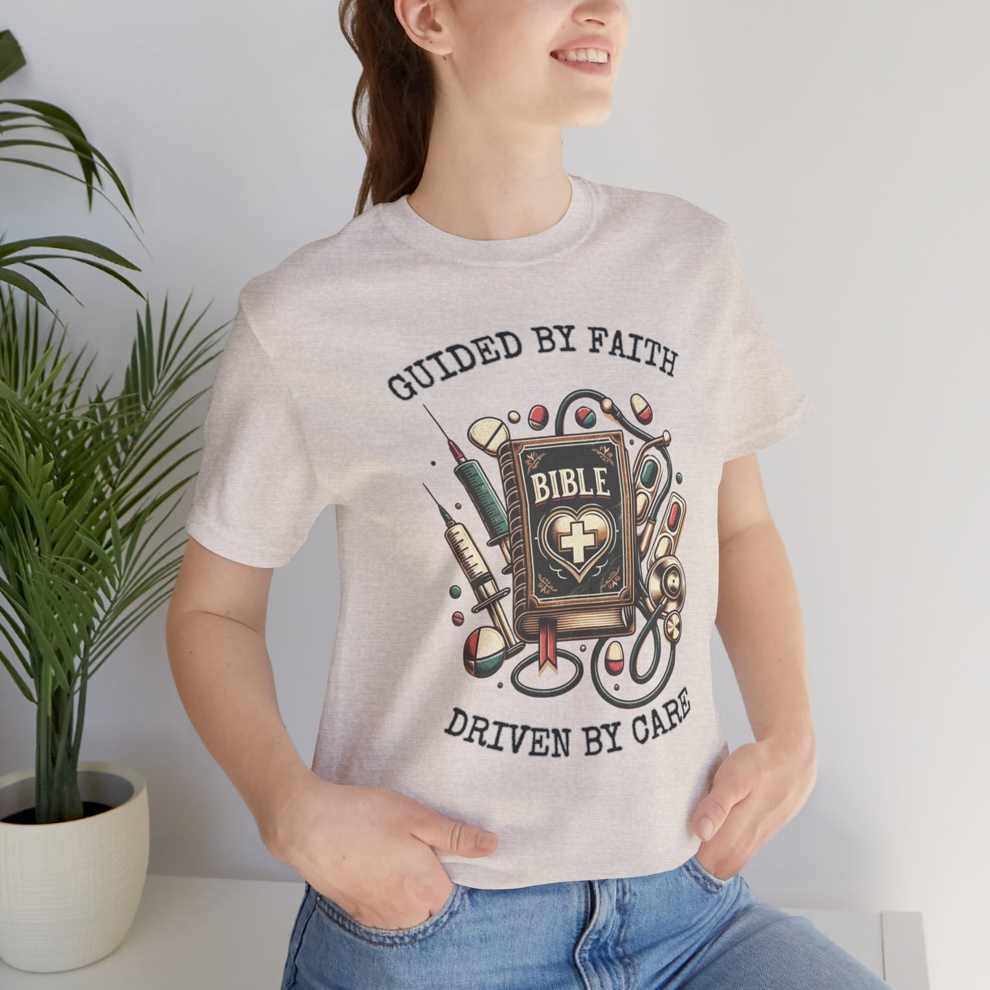 Guided by Faith Driven by Care T-shirt