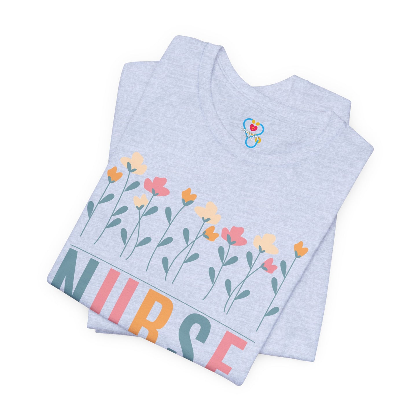 Flowers Nurse T-shirt