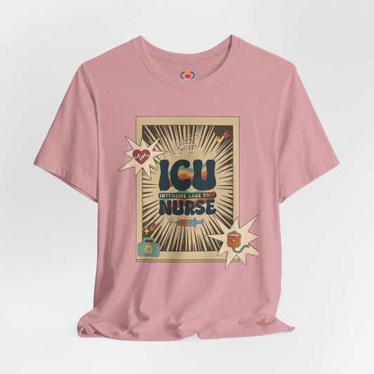 Vintage style ICU Nurse T-shirt