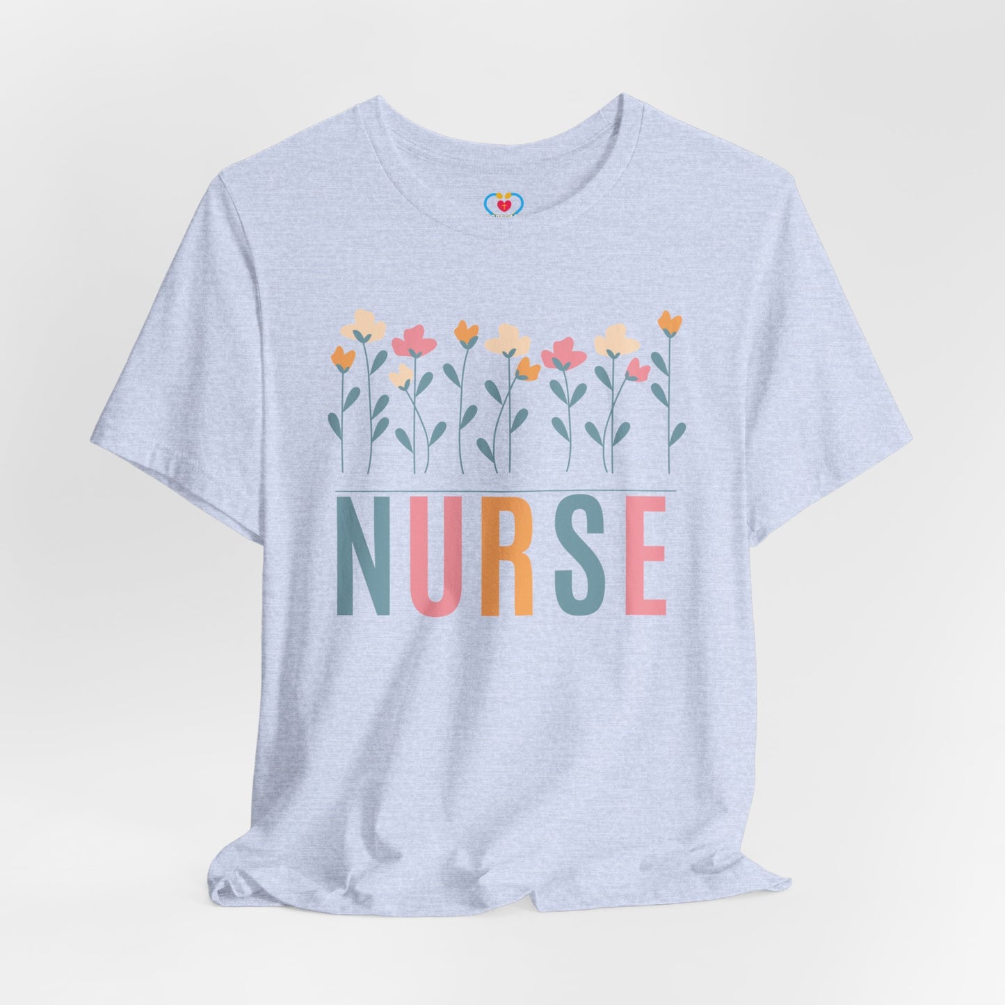 Flowers Nurse T-shirt