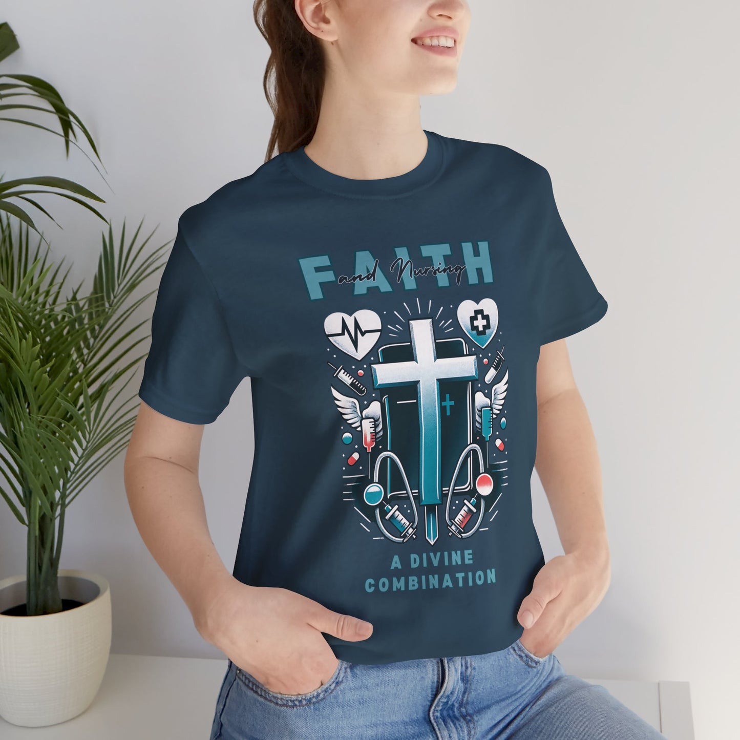 Faith and nursing T-shirt