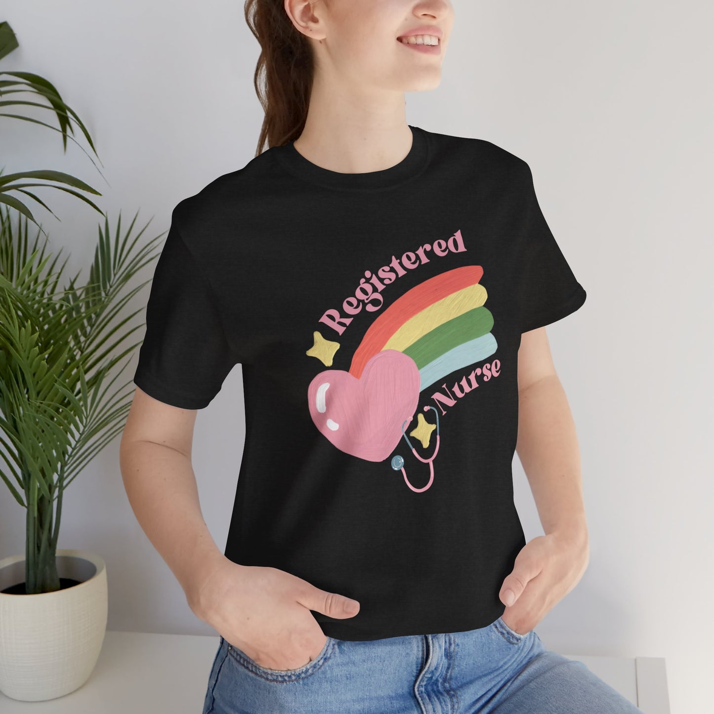 Pastel Rainbow Nurse T-shirt