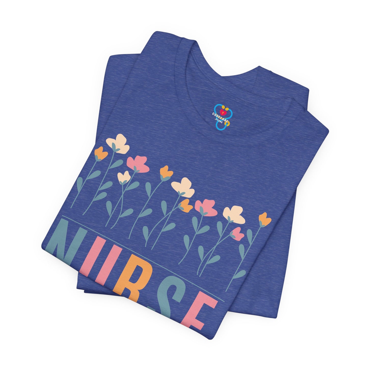 Flowers Nurse T-shirt