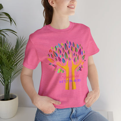 Colorful leaves Nurse T-shirt