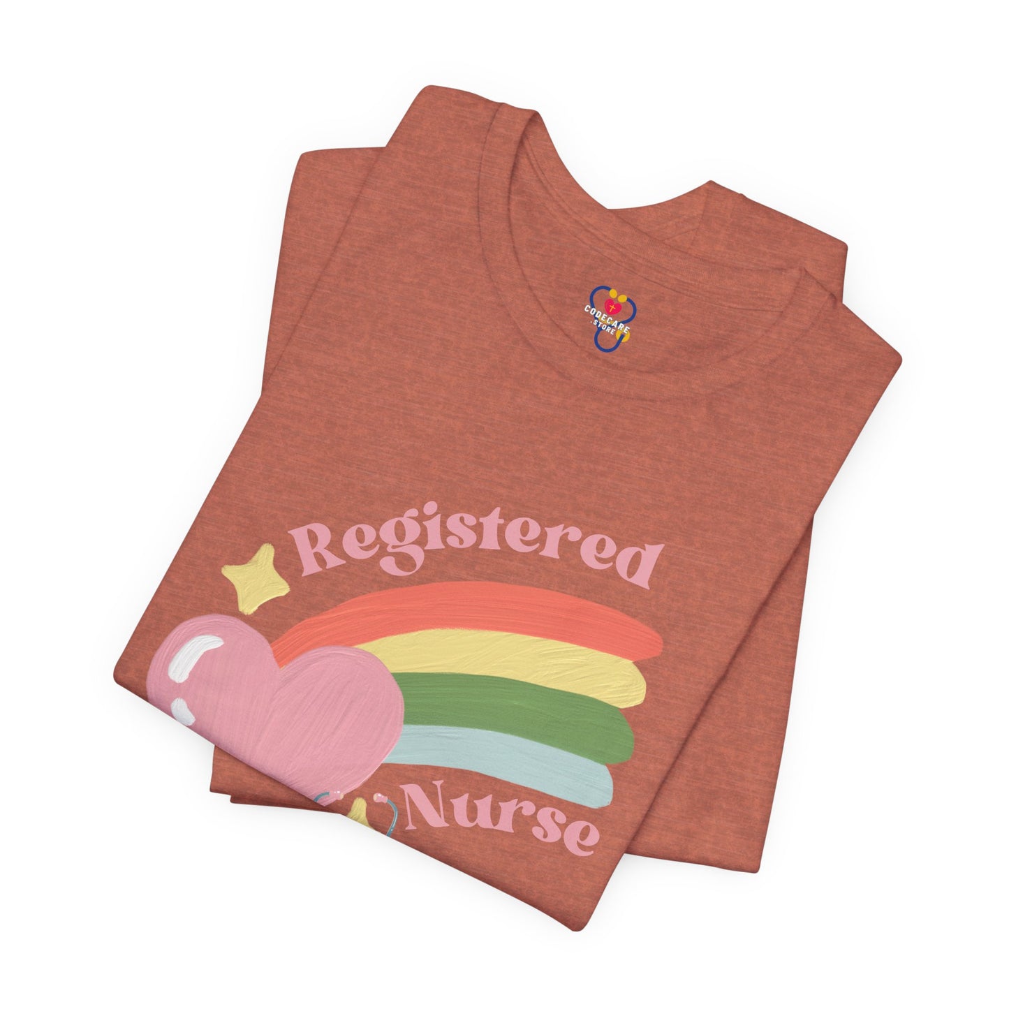 Pastel Rainbow Nurse T-shirt