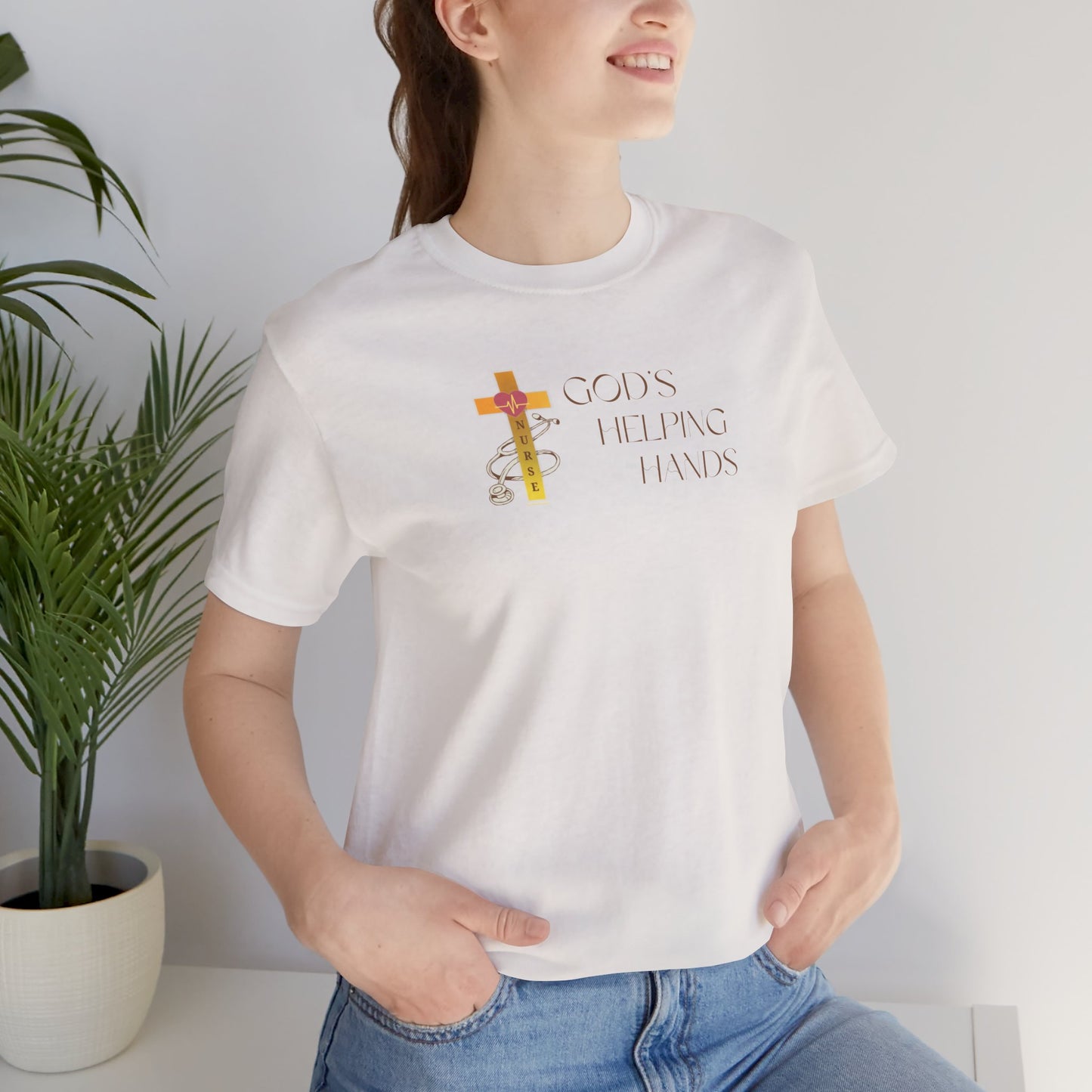 God's helping hand  Nurse T-shirt