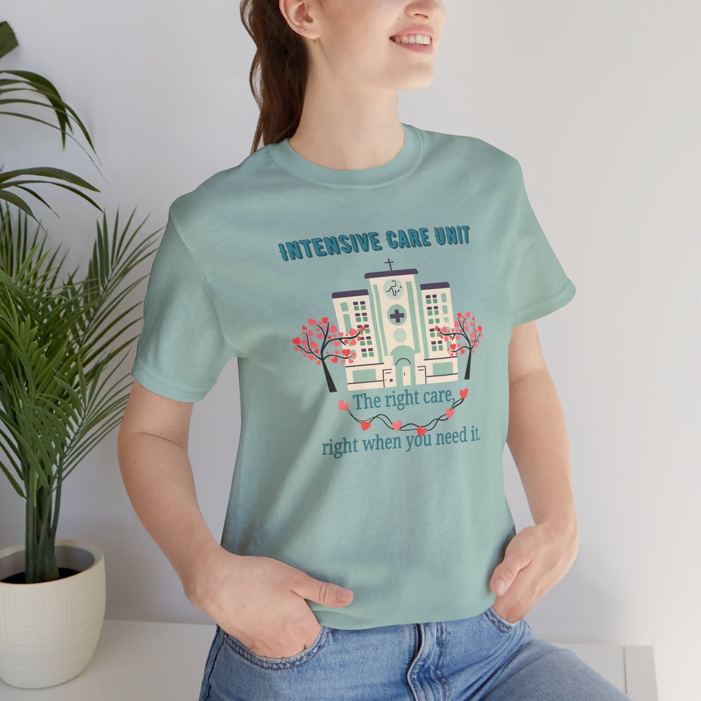 The right care in ICU T-shirt