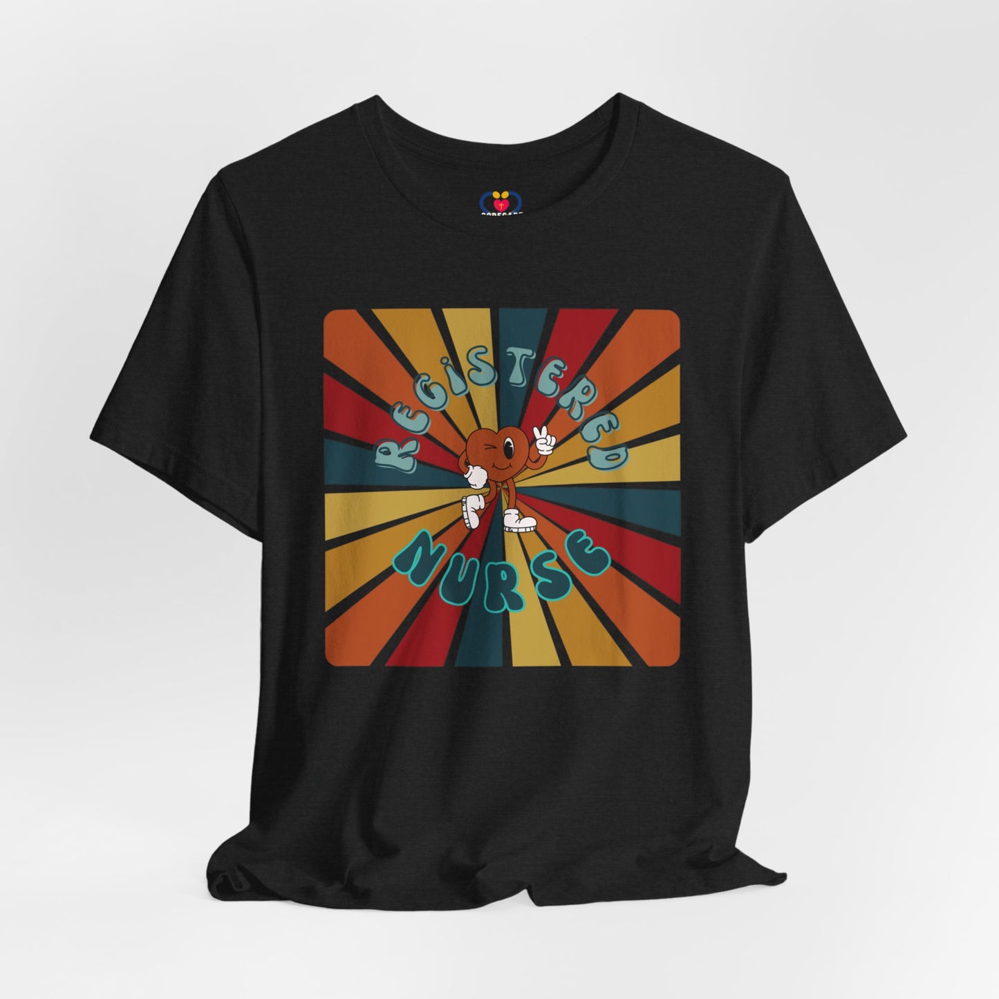 Retro heart Nurse T-shirt