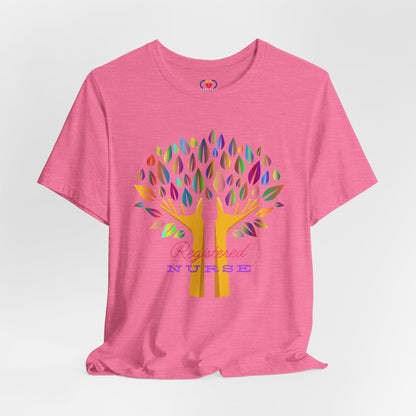 Colorful leaves Nurse T-shirt