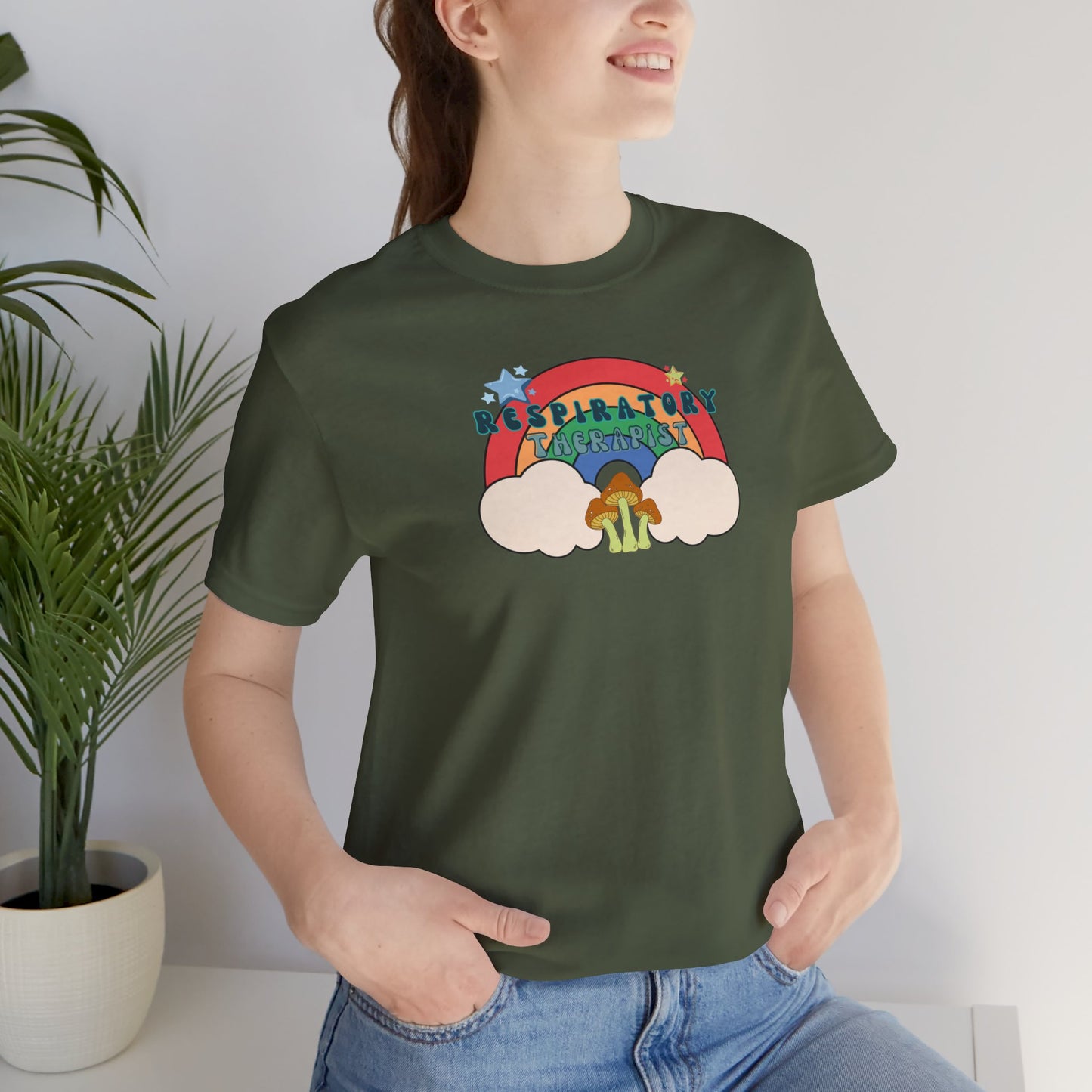 Rainbow Respiratory Therapist T-shirt