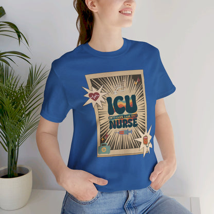 Vintage style ICU Nurse T-shirt